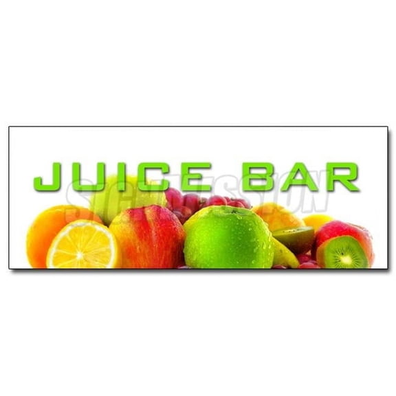 SignMission D-12 Juice Bar 12 in. Juice Bar Decal Sticker