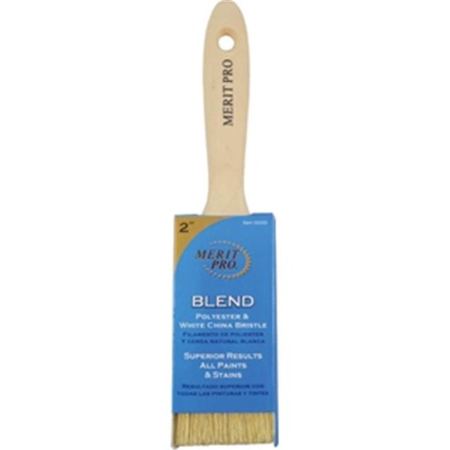 Merit Pro Brosse en Polyester à Poils de Porcelaine Blanc 33 2 Po.