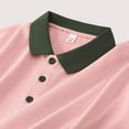 thumbnail image 3 of Mens Big & Tall Lapel T-Shirts, Button Up Shirts for Men Summer Business Casual Vintage Solid Color Short Sleeve T Shirts S-4XL, 3 of 5