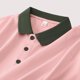 thumbnail image 4 of Blusa y camisa de manga corta con cuello vuelto para hombre, blusa informal de verano a la moda de color liso con cuello vuelto, blusa para hombre, 4 of 5