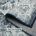 thumbnail image 3 of Haperlare Classic Persian Rug Washable Oriental Design Indoor Floor Covering Soft Velour Rug for Living Room Bedroom, 9' x 12' Blue, 3 of 7