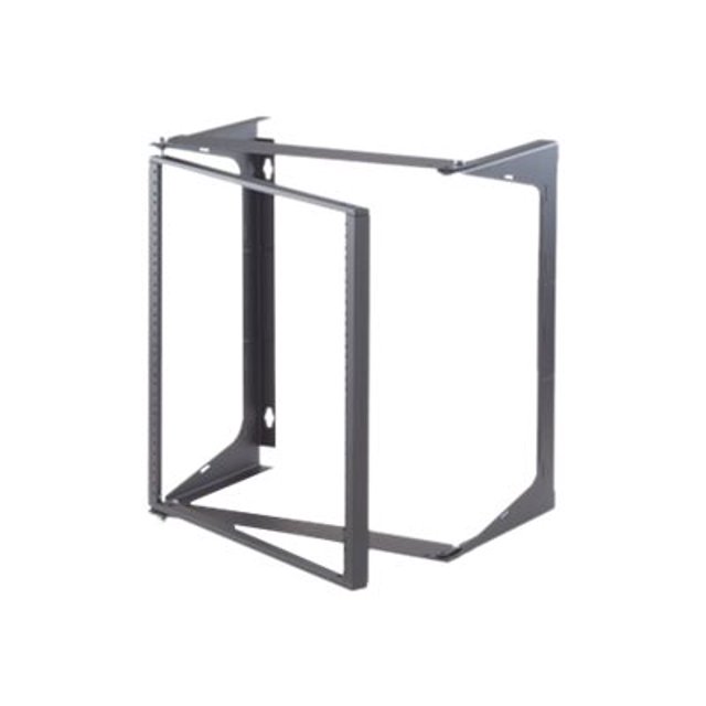 Ortronics Swing-EZ - Rack open frame - wall mountable - black - 19U - 19"