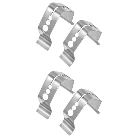 2 Pieces Securing Clip Barbecue Temperature Sensor Grills Silver