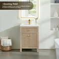 thumbnail image 5 of Cerrito 24" Wood Vanity in Natural Oak Ceramic Integrated Sink no Mirror, 5 of 19
