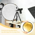 thumbnail image 5 of Uxcell Reflector Photography 2 in 1 Collapsible Light Reflector with Bag Multi-Disc Light Diffuser for Studio Outdoor Gold/Silver 12 in, 5 of 7