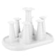 thumbnail image 1 of Soporte para tazas, estante de secado, drenaje de agua, organizador seco para 6 tazas (blanco), 1 of 8