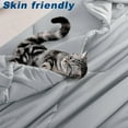 thumbnail image 6 of Cooling Comforter King Size, Double-Sided Cold Tech Fabric Quilted Bed Comforters Cooling Blanket for Hot Sleepers, Breathable Lightweight Summer Bedding, All-Season Ice Blanket, Light Gray, 6 of 15