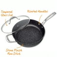 thumbnail image 3 of MASTERPAN Nonstick Granite Look Saute Pan with Glass Lid, 11" (28cm), 3 of 9