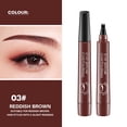 thumbnail image 1 of Pisexur Belleza Maquillaje Lápiz de cejas de agua de cuatro puntas, de larga duración y sin manchas. Es un lápiz de cejas natural con pincel de 1,5 ml.para mujeres y hombres, 1 of 2