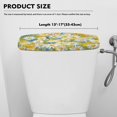thumbnail image 5 of ZIATUBLE Daisy Toilet Tank Dust Cover Soft Toilet Cover Lid Protective Cover Elastic Toilet Tank Lid Covers for Bathroom Toilet Tank Covers Fit Different Sizes of Toilet Tank, 5 of 5