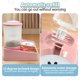 thumbnail image 5 of Juego de dispensador de agua con comedero automático para gatos, alimentador de agua y comida para mascotas automático inclinado 2 en 1, alimentador de alimentos por gravedad y bebedero,Blue, 5 of 7