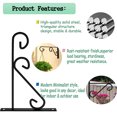 thumbnail image 3 of ZEECER Hanging Plant Bracket, 2 Pack 12-inch Plant Hangers Outdoor Indoor, Rust-Proof Metal Plant Hanger Bracket, Decorative Wall Hanging Plant Hooks for Hanging Plants Flowers Lanterns Bird Feeders, 3 of 7