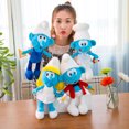 thumbnail image 6 of Cartoon Small Mushroom Blue Elf Plush Toy,Cute Animals Stuffed Doll,Anime Sofa Decoration Pillow,Gifts for Kids and Fans - 16 Inch, 6 of 11
