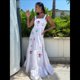 thumbnail image 5 of Vestido Bohemio de Verano para Mujer, Bordado, Sin Mangas, Fruncido, Holgado, para Playa y Vacaciones S, 5 of 7