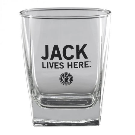 Jack Daniels 820851 14 oz Jack Lives Here Double Old Fashion Glass