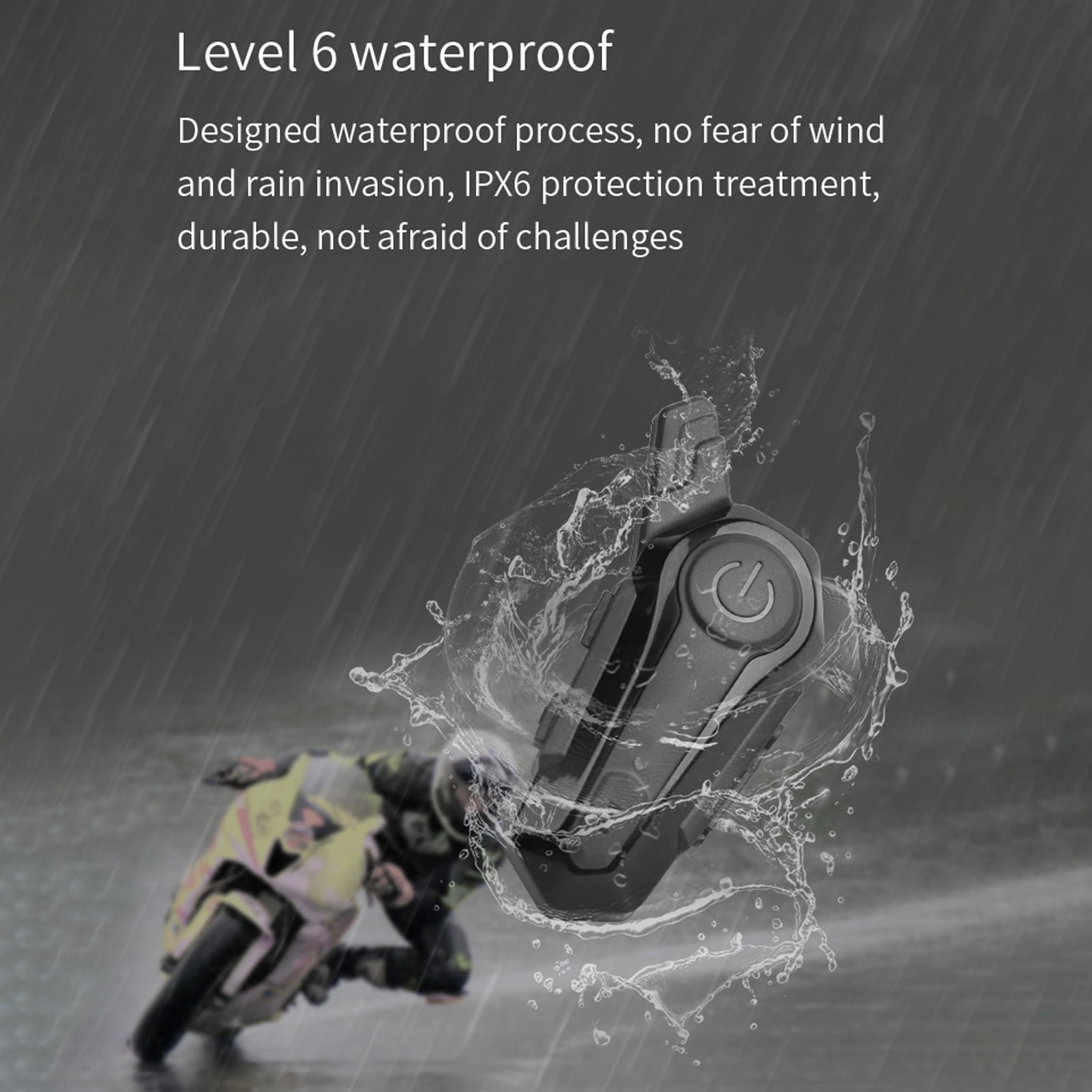 Helmet Bluetooth Headset Waterproof 