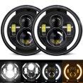 thumbnail image 2 of 1 faro LED de 7 pulgadas para coche o motocicleta con luz de cruce/luz diurna/intermitente, 2 of 7