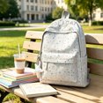 thumbnail image 3 of Polka Dot Backpack with Star Charm, Breathable Back Panel, Spacious Interior, Lightweight Daypack for Daily Activities and Fashion Look, 3 of 3