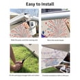 thumbnail image 7 of 4th of July RV Awning Sun Shade Screen 9'X7' Blue Truck Poppy Flower Mesh Sunscreen Star Flag Firework Awning Shade Screen with Zipper UV Blocker Completed Kits for RV Motorhome Camper, 7 of 7