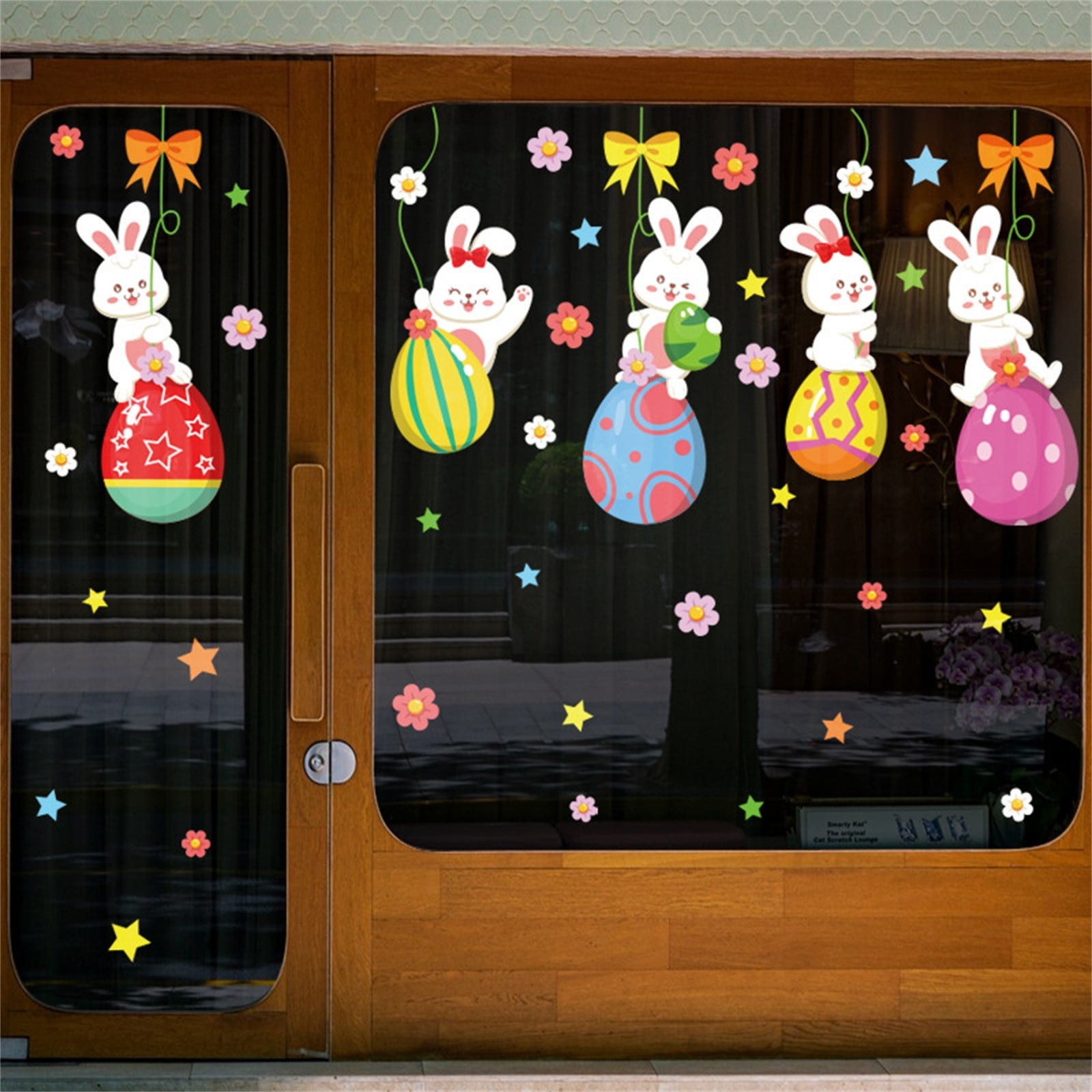 Surprised Gift! Easter Window Clings Easter Eggs Window Stickers