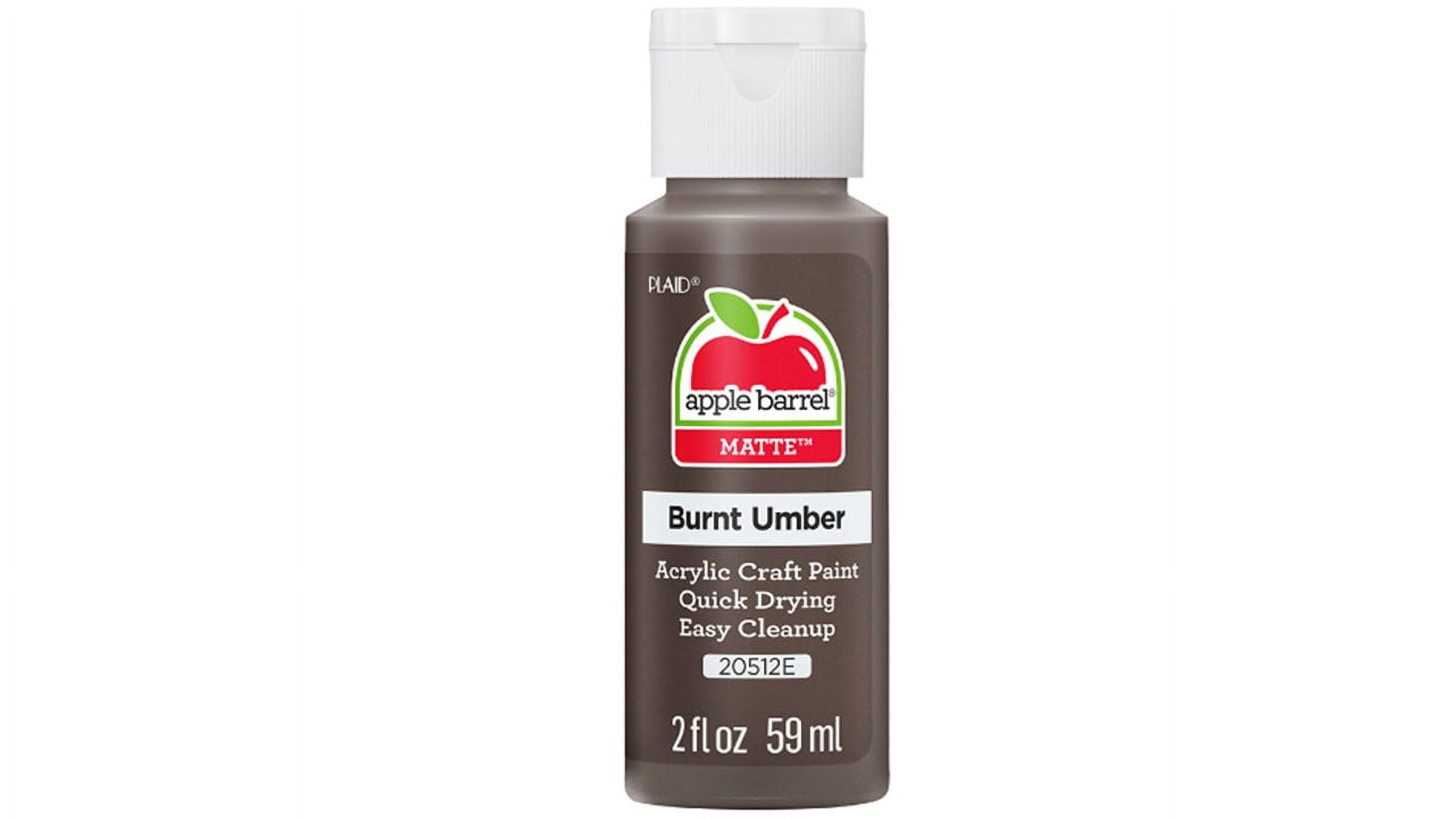 Apple Barrel Dark Flesh Tone Matte Acrylic Paint Set 6 Pack
