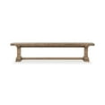 thumbnail image 2 of Pemberly Row Modern Transitional Reclaimed Pine Wood 71" Bench, 2 of 14
