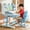 Blue #3, variant on YNCE Kids Desk and Chair Set,Height-Adjustable Student Study Desk Widened Desktop Multi Separation Cartoon Pattern Desk Chair Set Kids Study Table with Drawer Chair Set Fast Delivery from US