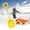 Yellow, variant on Plastic Shovel with Square Handle for Sand Gardening and Outdoor Activities Lightweight and Durable Design for Boys Girls and Adults