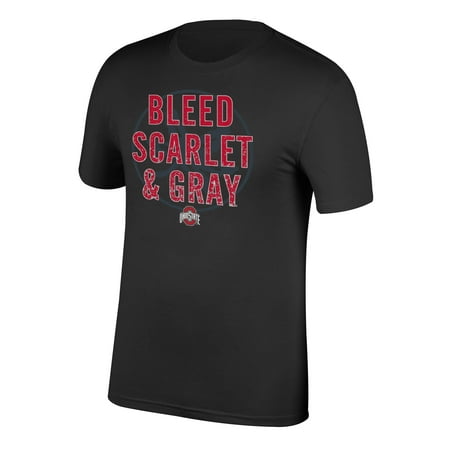 Ohio University T-shirts - Men's Black Ohio State Buckeyes Bleed T-Shirt