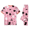 thumbnail image 4 of Halloween Matching Pajamas Set for Family Funny Print Jammies PJs Holiday Sleepwear Loungewear for Women/Men Kids 6 Years, 4 of 6