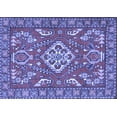 thumbnail image 1 of Ahgly Company Indoor Rectangle Persian Blue Traditional Area Rugs, 8' x 10', 1 of 4