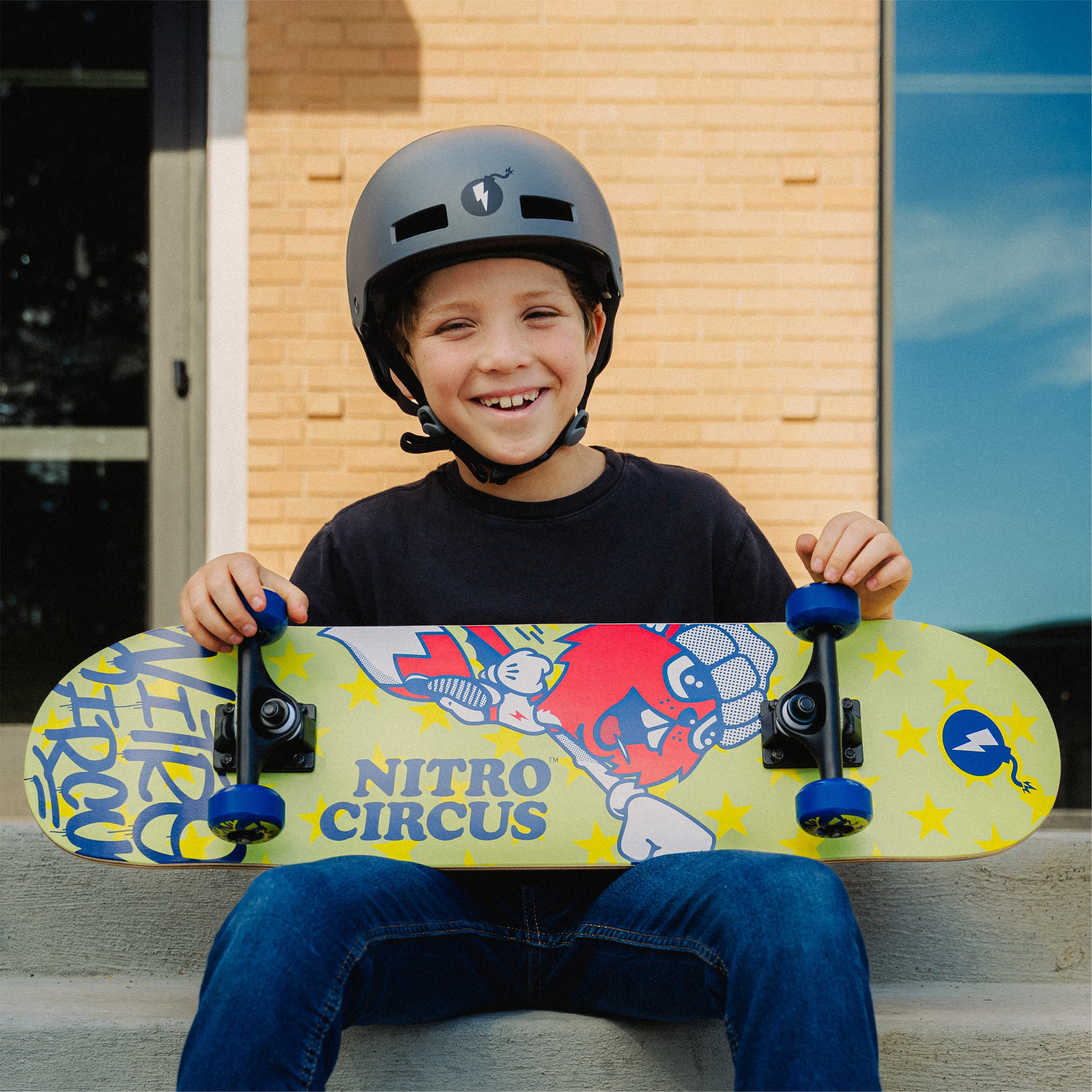 Hyper Bicycles Nitro Circus Helmet, Children Ages 8+, Matte Gray