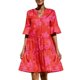 thumbnail image 1 of Vestido Midi Con Volantes Vestido de playa para mujer Estilo boho Estampado floral Elegante atuendo diario (Rojo M) Cgtredaw Para estrenar, 1 of 1
