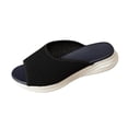 thumbnail image 2 of Willtoo Women's Orthopedic Sandals Wide Width Wedge Casual Summer Sandals Flats Comfortable Orthopedic Slipper, 2 of 6