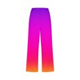thumbnail image 5 of Plebaso Capri Pants for Women 2025 Drawstring Wide Leg Cropped Trousers Summer Gradient Color Casual Pants, 5 of 5