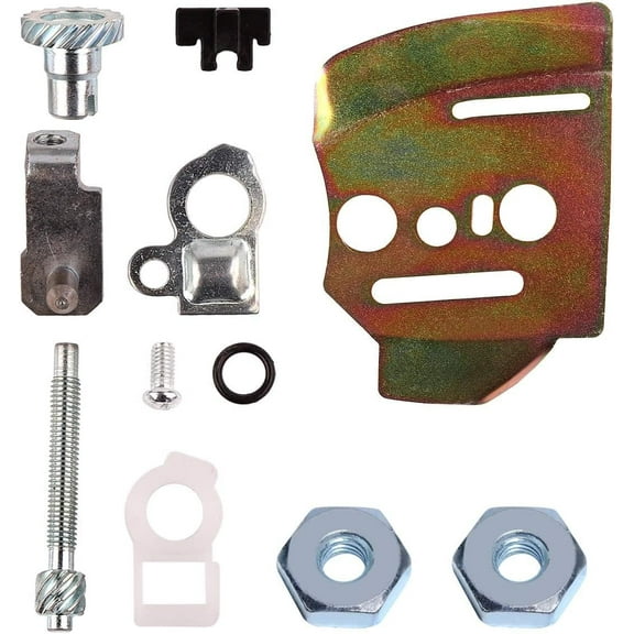 Chain Inner Side Bar Guide Plate Tensioner Screw Nuts Kit Replacement for 024 026 036 MS260 MS240 MS360 Chainsaw Replacement Parts 1122 664