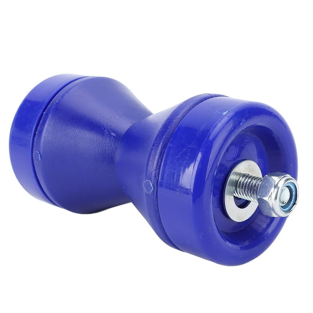 Stop 90mm Boat Trailer Bow Roller Shock Absorbing Wearproof Impact PVC Bow Stop Bell Roller Blue