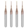 thumbnail image 1 of Extremo Molino CNC Enrutador Brocas Titanio Recubierto Tungsteno Carburo Fresado Cortador para PCB Plástico Fibra Madera 0,7 mm x 5 mm, 1 of 6