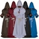 thumbnail image 1 of Adult Monk Hooded Robe Cloak Cape Friar Medieval Priest Costume, 1 of 3