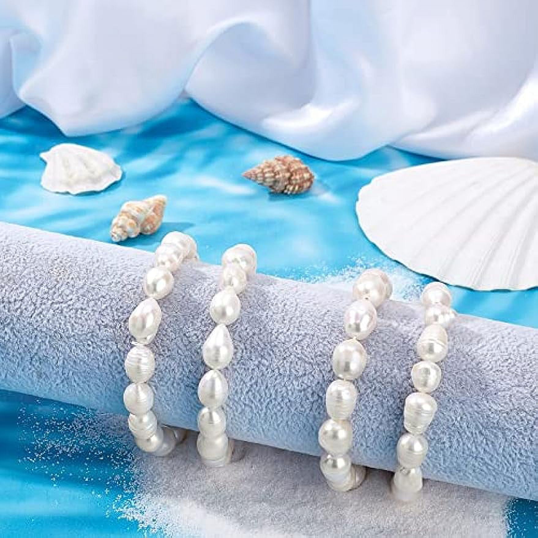 10~11mm Natural Cultured Freshwater Pearl Beads Rice Shape White