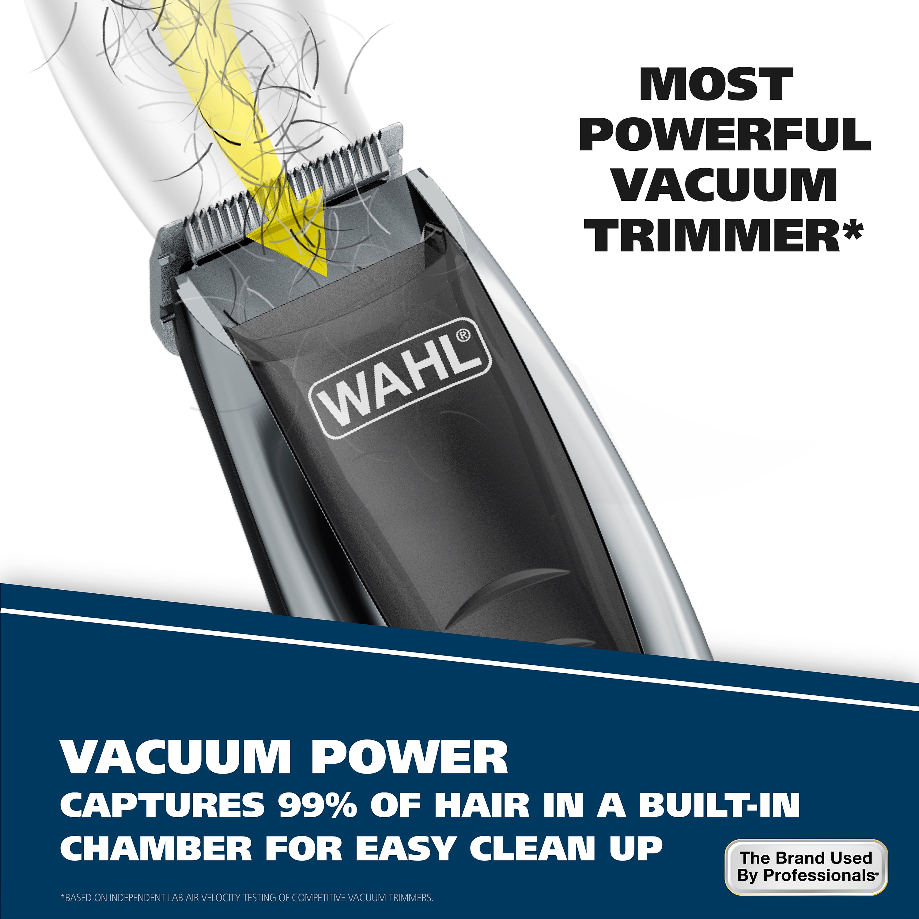 wahl 2 in 1 vacuum stubble & beard trimmer