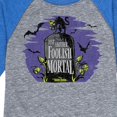 thumbnail image 3 of The Haunted Mansion - Another Foolish Mortal - Toddler & Youth Raglan Graphic T-Shirt, 3 of 4