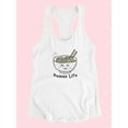 thumbnail image 3 of Ramen Life Cute Bowl Art Racerback Tank Women -Smartprints Designs, Female Small, 3 of 4