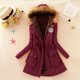 thumbnail image 1 of Ichuanyi liquidación para mujer chaqueta de capucha larga calientes capas de invierno delgadas ICHUANYI WER2023081603950, 1 of 7