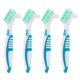 thumbnail image 1 of EeaseMX 4 piezas 1 juego de cepillos portátiles para limpieza de dentaduras postizas de doble cabezal, 1 of 7