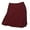 Caledonia Red/Black, variant on Monterey Club Women's Heather stretch knit fabric Curved waistband Flared bottom Hidden Side Zip Attached lined Short Pull-on Skirt #2953