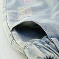 thumbnail image 6 of ZACPNCV Teen Youth Casual Wide Leg Jean Pants for Girls Put On Denim Pants Bow Embroidery Trouser Girl Clothing Blue 5-7 Years, 6 of 9