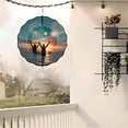 thumbnail image 4 of Metal Hanging Wind Spinners with Concentric Wave Design - Elegant Wind Chimes for Yard and Garden Decor Perfect for Outdoor Serenity, 4 of 6