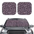 thumbnail image 2 of Haiem Flower Car Windshield Sun Shade (2 Pieces) Foldable Windshield Sun Shade Car Accessories for Truck SUV Pickup-Small, 2 of 7