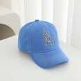 thumbnail image 5 of Krdevn White Dinosaur Embroidery Contrast Stitch Washed Kids Baseball Cap Adjustable Casual Outdoor Sun Hat for Toddler Boys Girls, 5 of 5